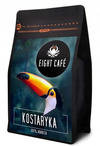 Kawa ziarnista Arabica 100% świeżo palona Kostaryka Eight Cafe