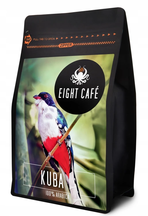 Kawa ziarnista Arabica 100% świeżo palona Kuba Eight Cafe